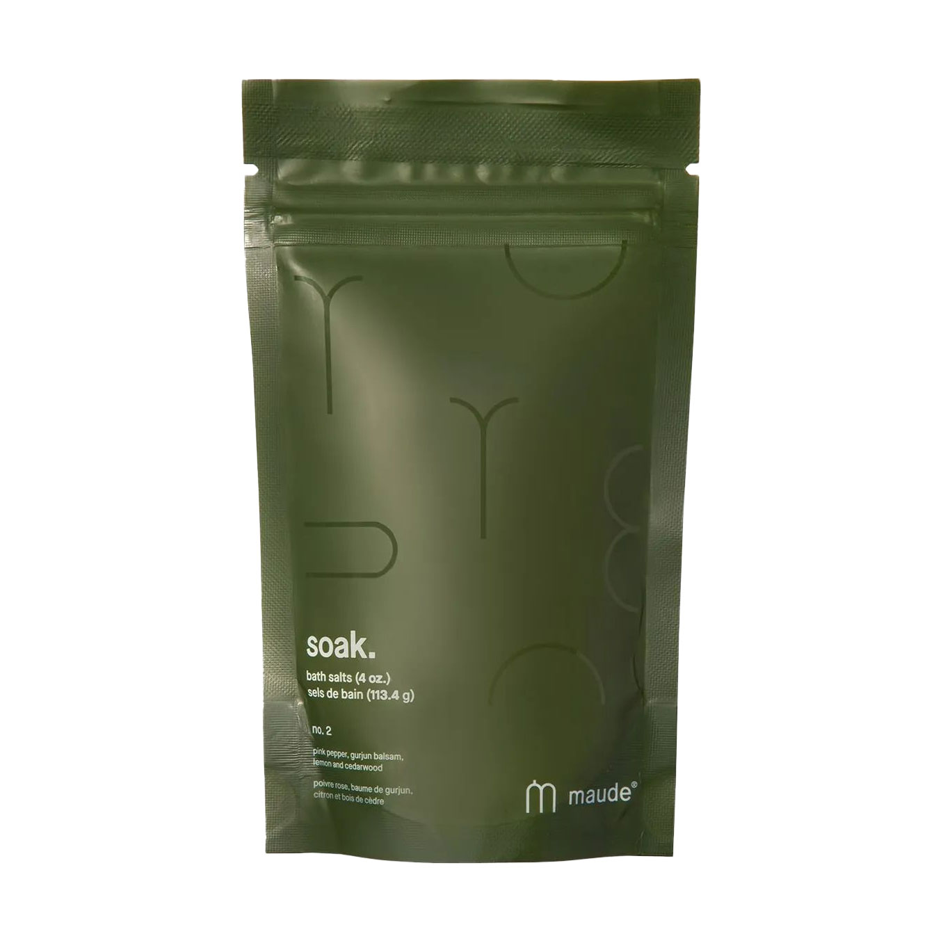 Мінеральна сіль для ванни Maude Soak. Bath Salts No.2 Pink Pepper &amp; Gurjun Balsam, 113 г