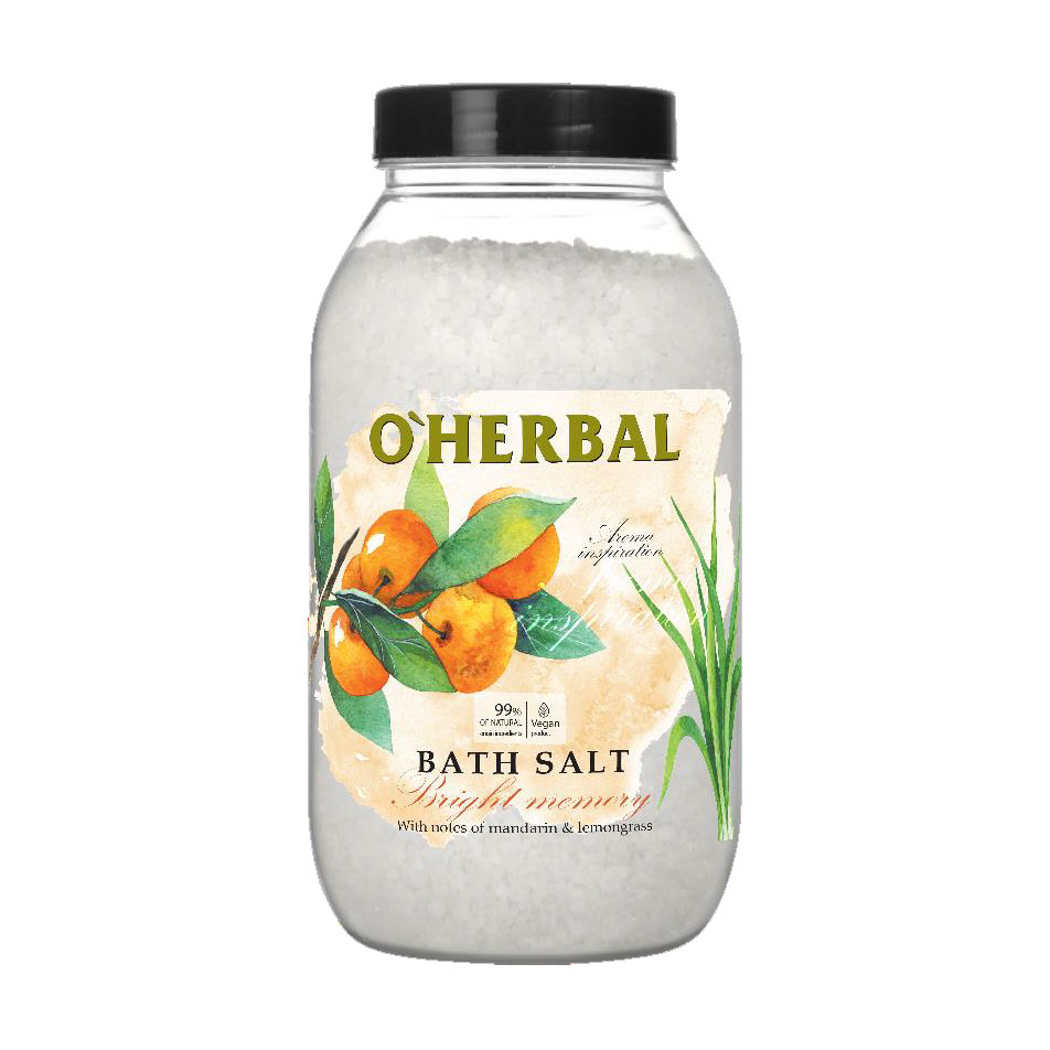 Сіль для ванн O'Herbal Aroma Inspiration Bath Salt Bright Memory, 1.1 кг