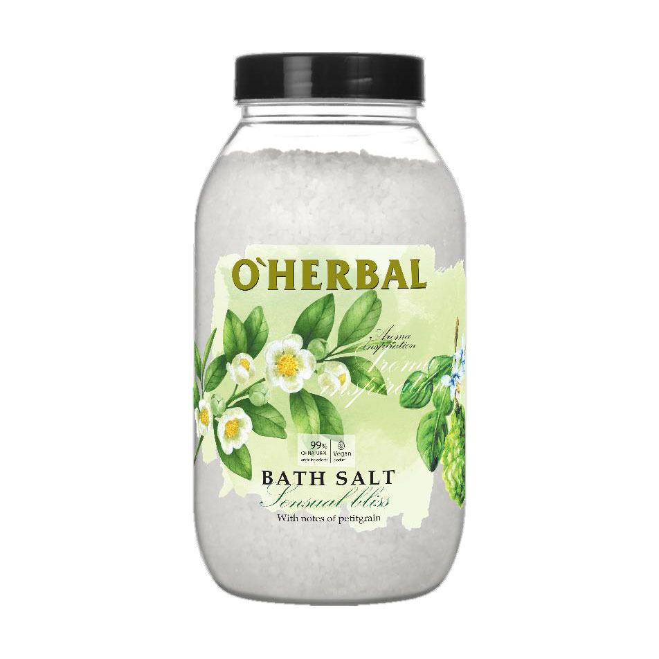 Сіль для ванн O'Herbal Aroma Inspiration Bath Salt Sensual Bliss, 1.1 кг